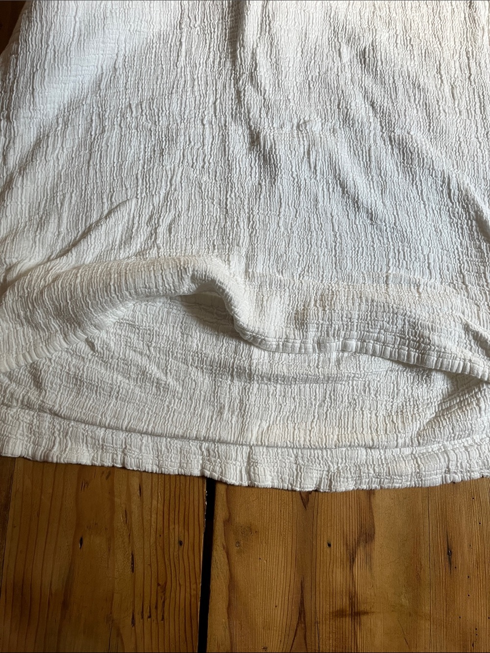 Set/2 KASSATEX x Jennifer Fisher *Queen* White Textured Cotton Sham Cases 20x30 - Picture 2 of 4